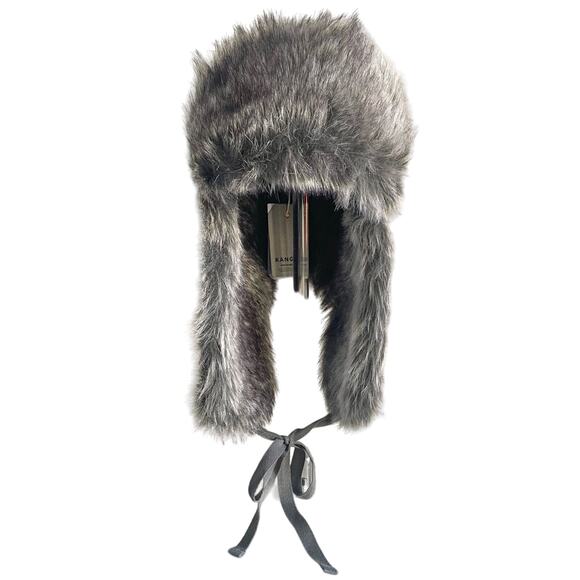 NWT Kangol Wool Ushanka Flannel Hat K0102FA Trapper Style Gray Faux Fur Sz Small - Picture 6 of 10